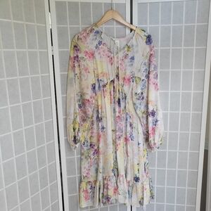 H&M Multicolor Floral Maxi Dress Sz S